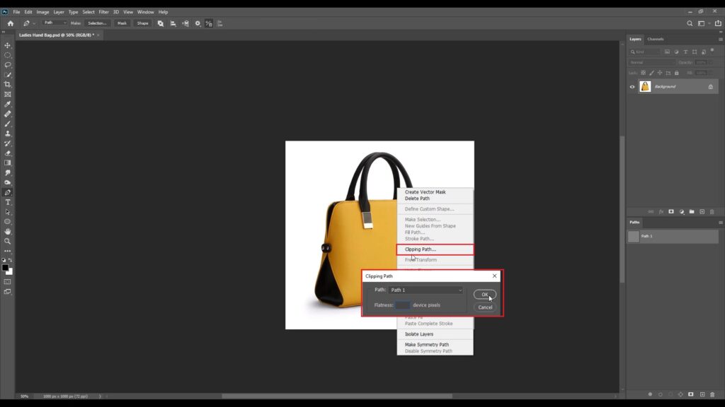 clipping path a product in Photoshop CC 2021 Tutorial